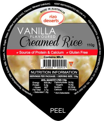 Vanilla Creamed Rice
