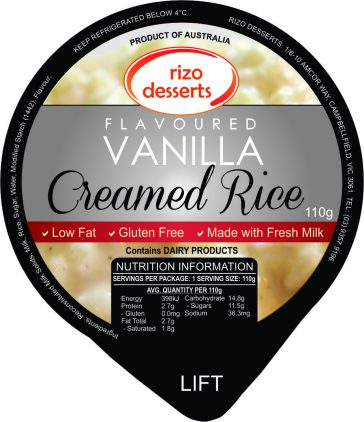 Vanilla Creamed Rice Dessert