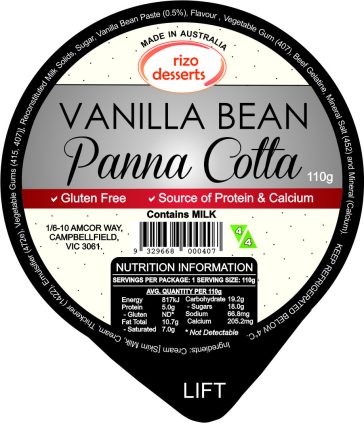 Vanilla Bean Panna Cotta