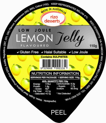 Low Joule Jelly Lemon