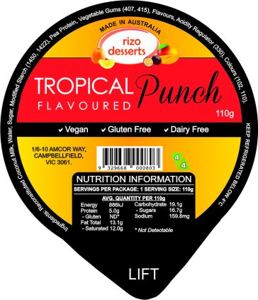 Tropical Punch Custard Vegan